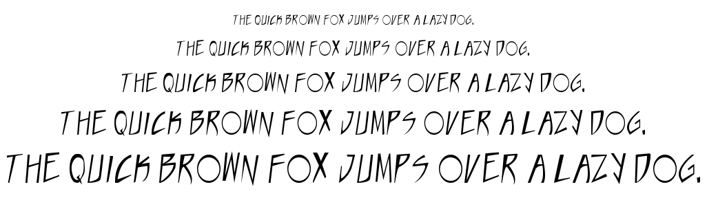 Taste of steel font
