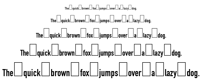 US Din Condesed font