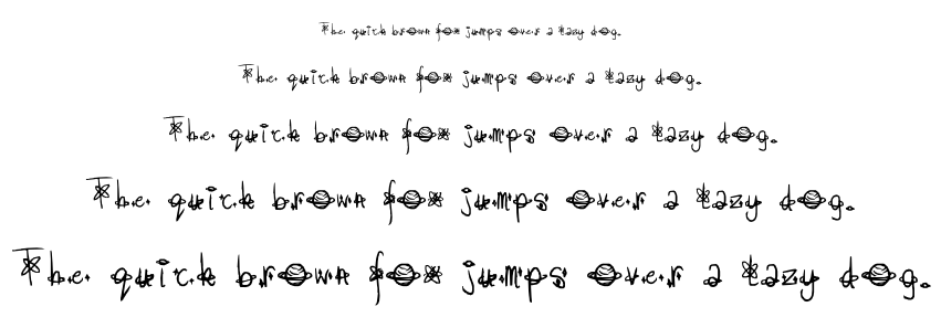What Planet Are You From font