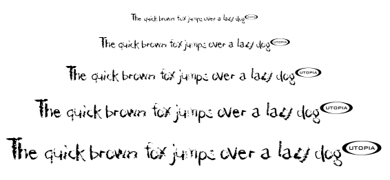Der Dämonschriftkegel font