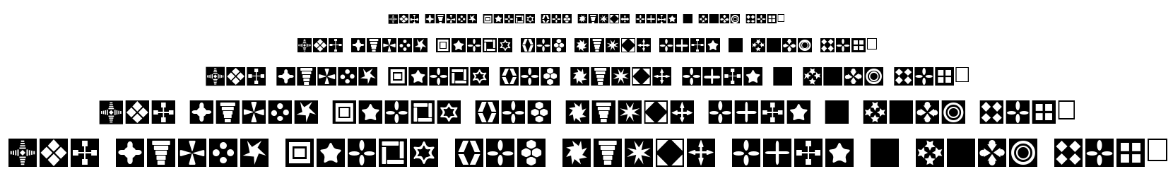 Square Things font