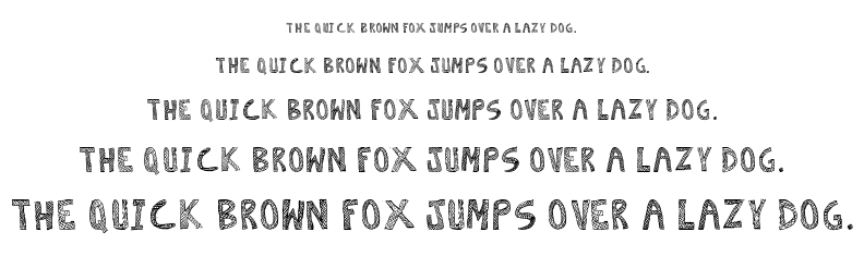 Escaned font