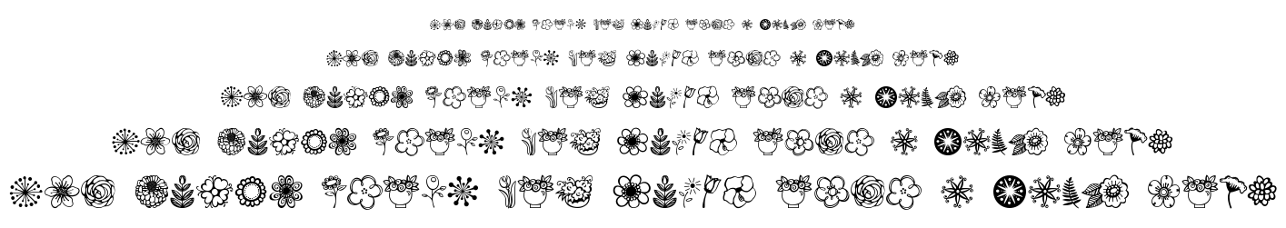 Janda Flower Doodles font