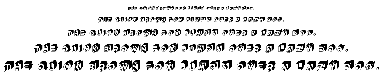 Knockout font