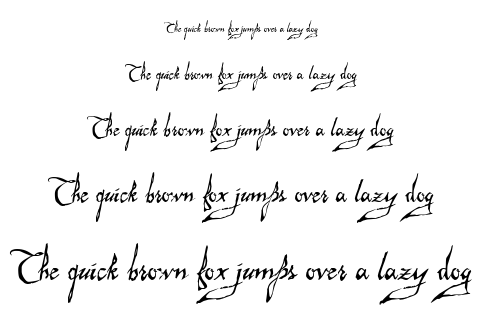 Malagua font