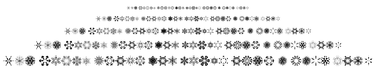 Snowflakes TFB font