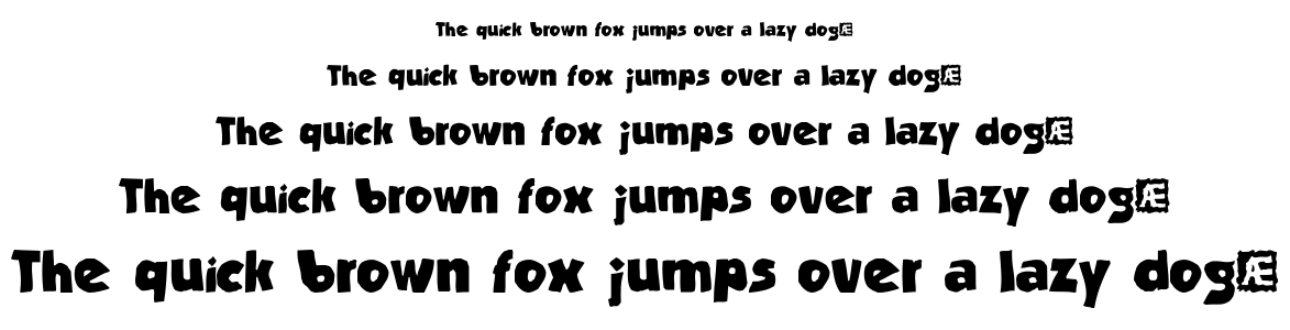 Stranded BRK font