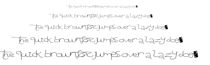 Tangent Print font