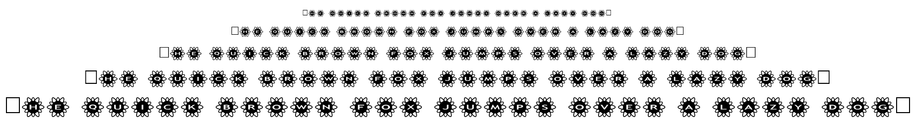 alphashapes flowers 2 font