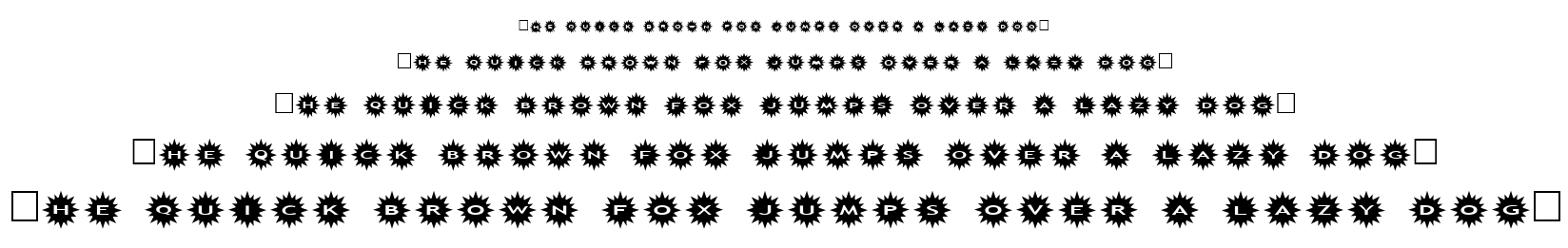 alphashapes sunshine font
