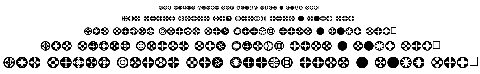 Circle Things font
