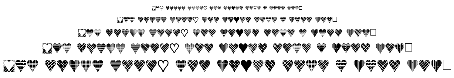 Heart Things 3 font