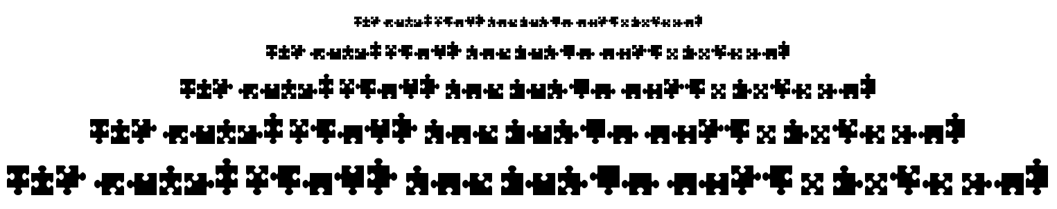 Jigsaw Pieces TFB font