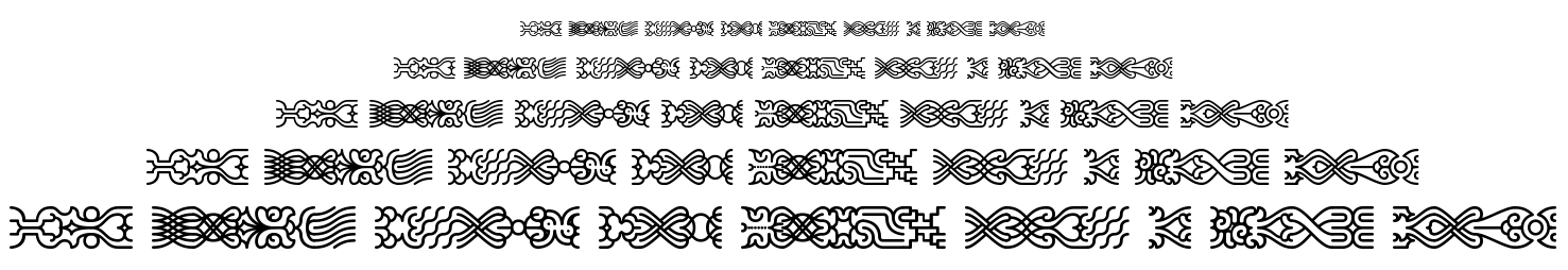 Line Dings BRK font