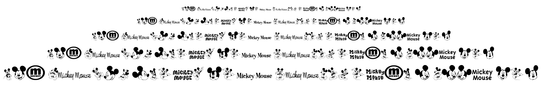 Mickey M TFB font