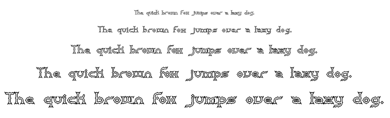 Mincer BRK font