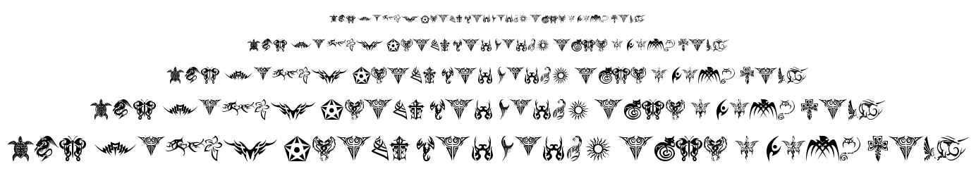 Tribal Tattoo font