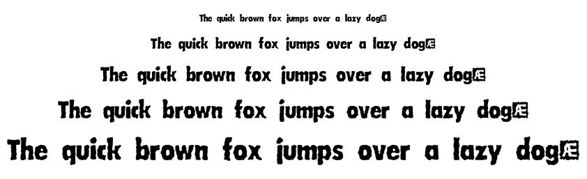 Wobbly BRK font