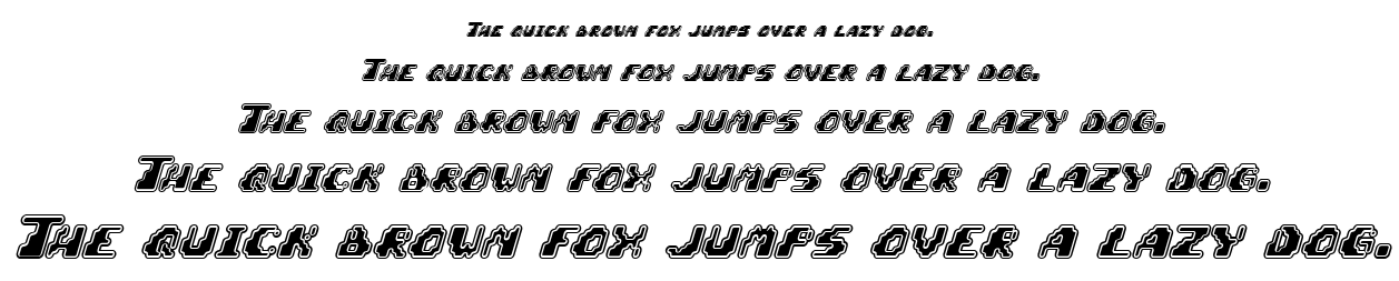 Zero Velocity font