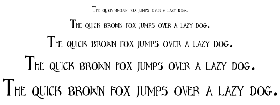 Bruce Scaled font