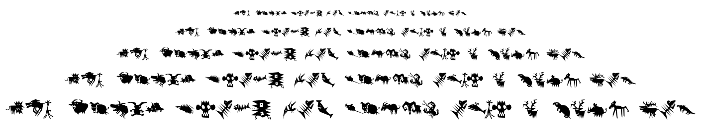 Animalia Scissored font