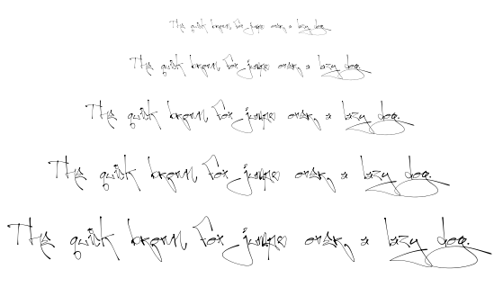 First Lyrics font