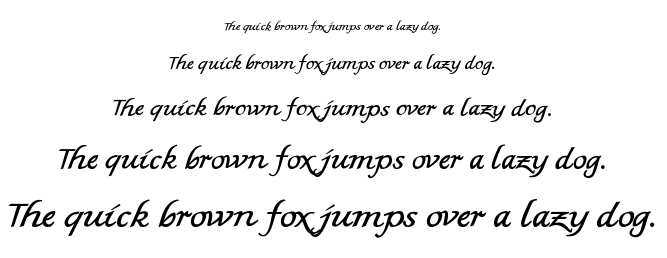 MK British Writing font