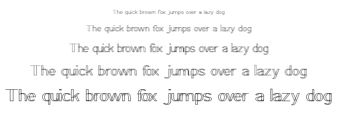 wireframe font