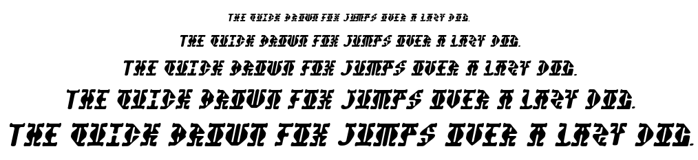 Stupefaction font