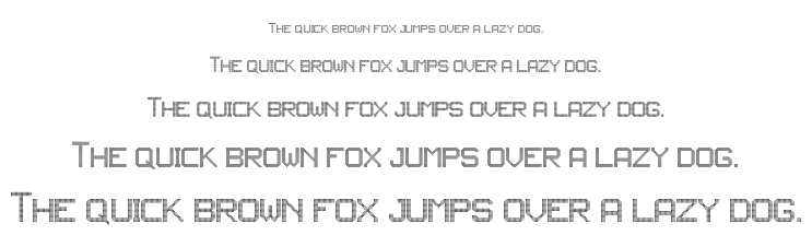 JD LED3 font