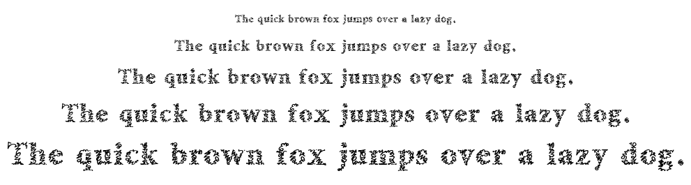 A Morris Line font