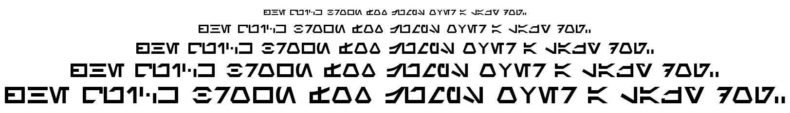 Aurebesh font