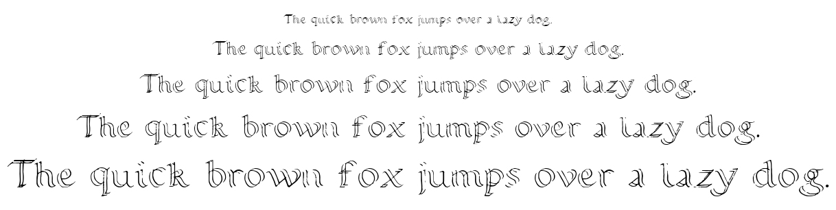 Calligraphy Double Pencil font