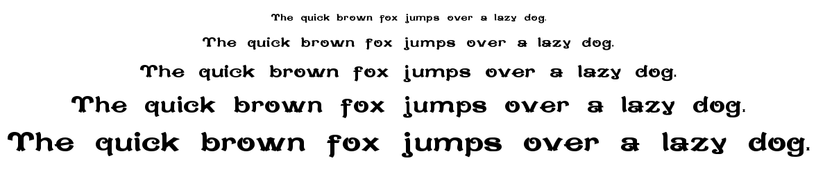 Caractere Doublet font