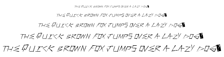 Faster Stronger font