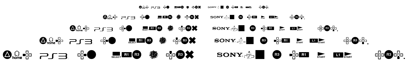 Iconic PSx font
