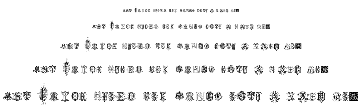 Intellecta Monograms Random Samples Three font