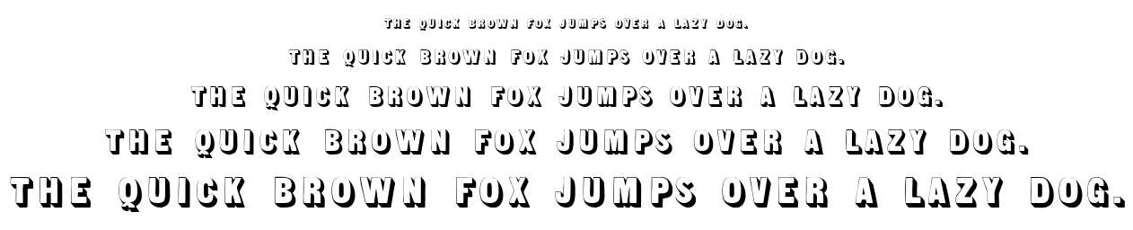 Sans Serif Shaded font