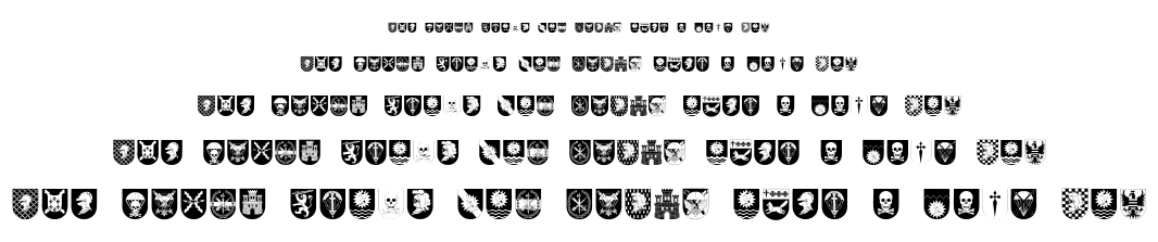 Spanish Army Shields font