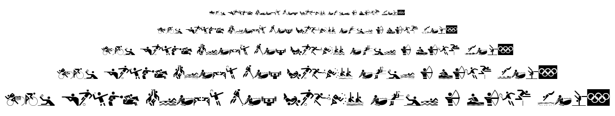 Olympicons font