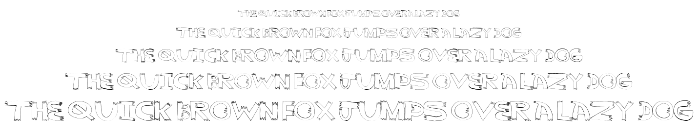 Pointy font