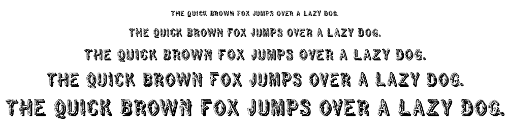 RusticBlackShadow font