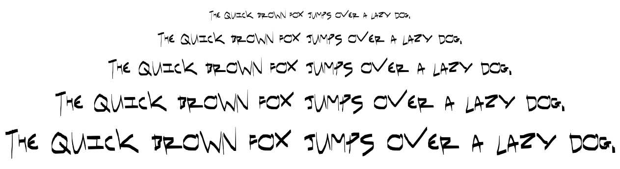 I have gone crazy font