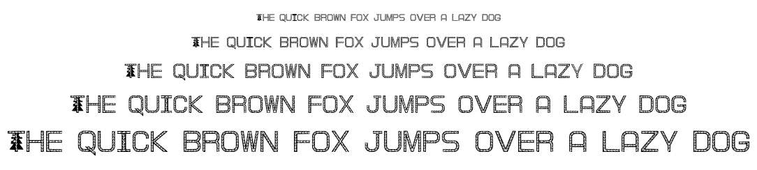 Xmas Tree font