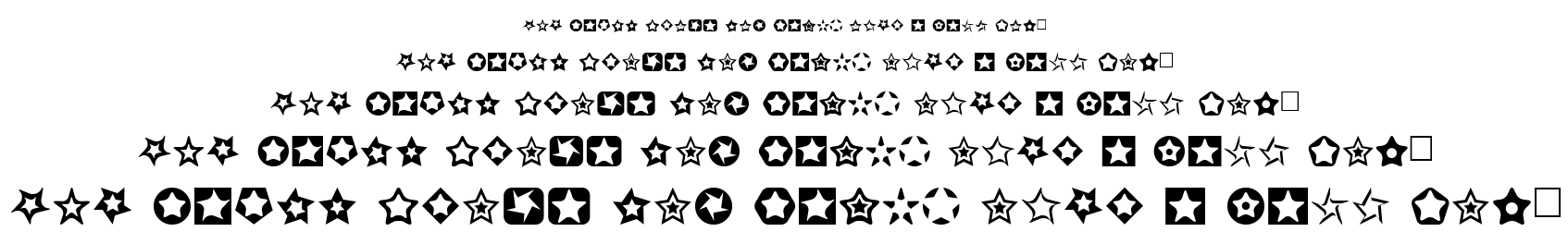 Stars for 3D FX font