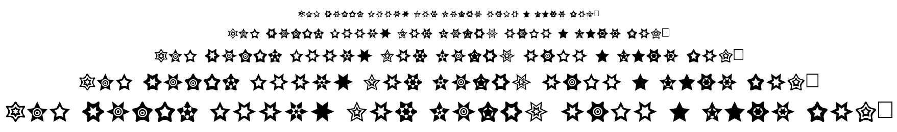 Star Things font