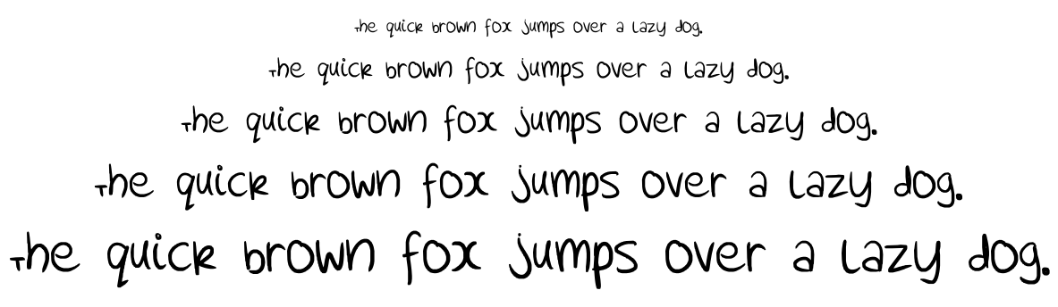 uP aND dOWN font