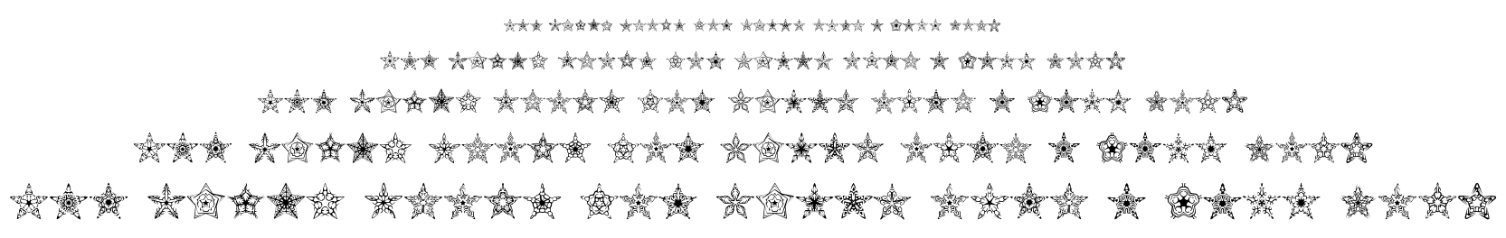90 Stars BRK font