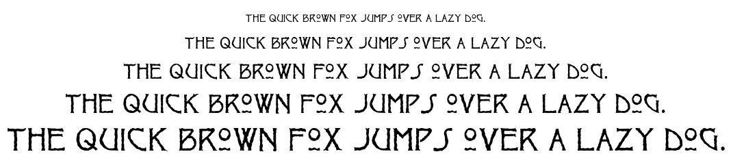 Ragged font