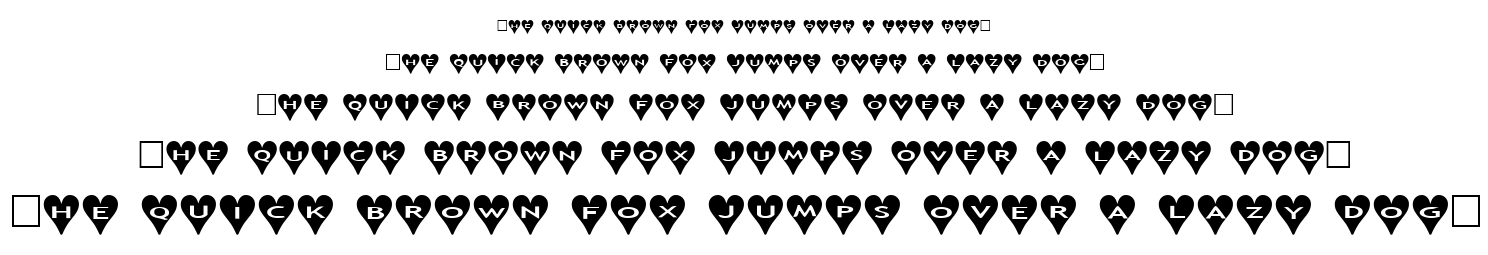 alphashapes hearts font